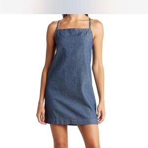 NWT Rag & Bone Denim Mini Tie Dress XXS
